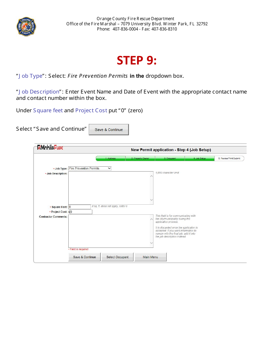 Permit Application for Trade Shows  Conventions - Orange County, Florida, Page 5