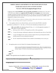 Form CSL102 N.c.g.s. 131f-3(3) Exemption Request Form - North Carolina, Page 2