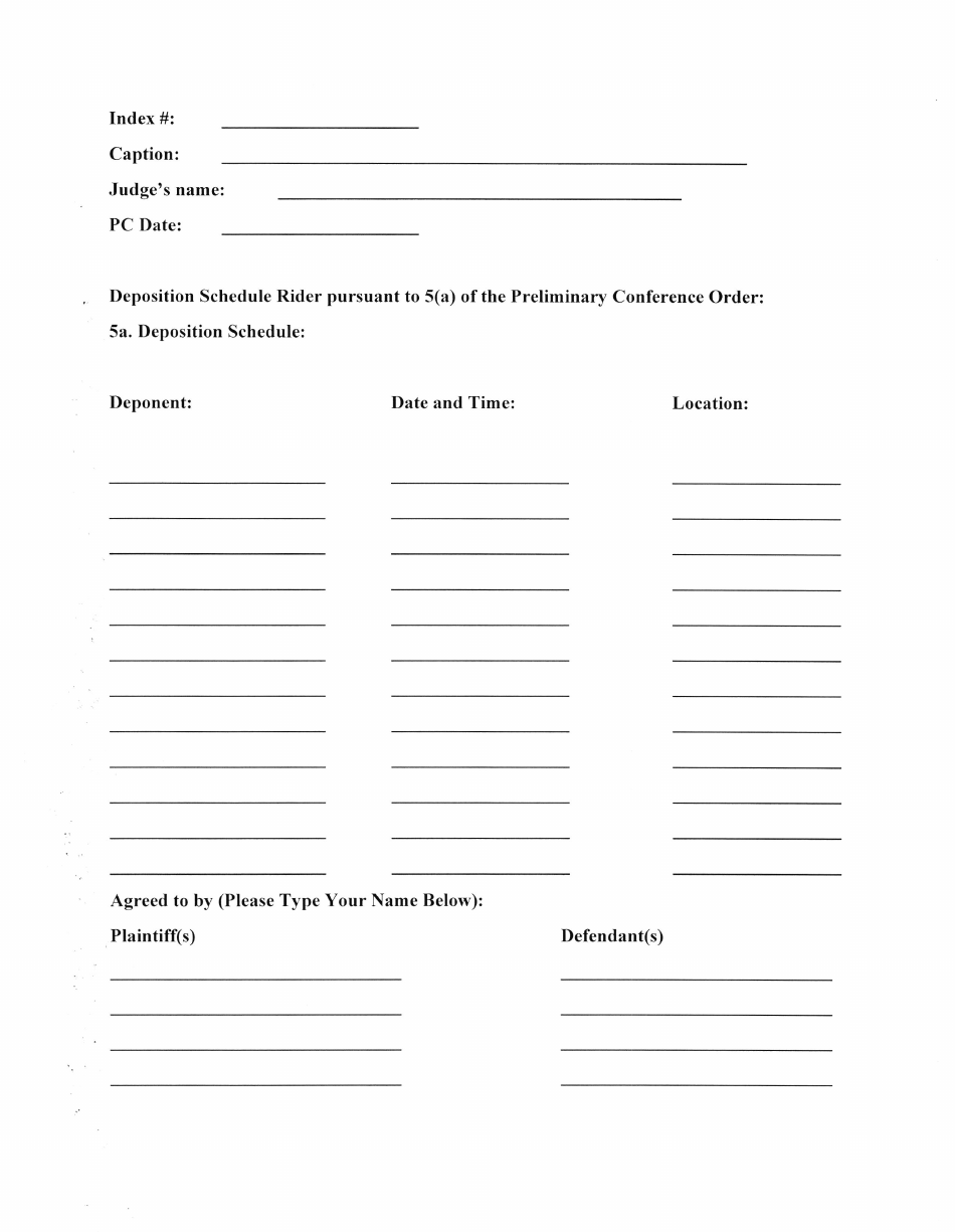 nassau-county-new-york-deposition-schedule-rider-proposed-fill-out