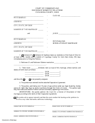 Petition for Dissolution of Marriage - Cuyahoga County, Ohio, Page 2