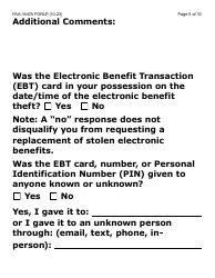 Form FAA-1847A-LP Electronic Benefit Theft Replacement Request Form (Large Print) - Arizona, Page 5