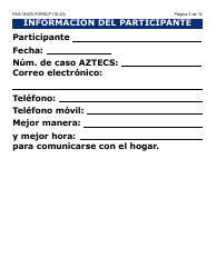 Formulario FAA-1847A-SLP Solicitud De Reemplazo Por Robo De Beneficios Electronicos (Letra Grande) - Arizona (Spanish), Page 3