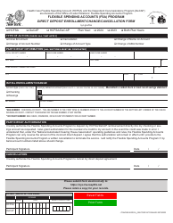 Document preview: Direct Deposit Enrollment/Change/Cancellation Form - Flexible Spending Accounts (FSA) Program - New York City, 2024