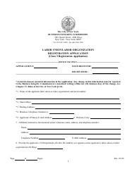 Class 3 Labor Union or Labor Organization Registration Application - New York City, Page 5