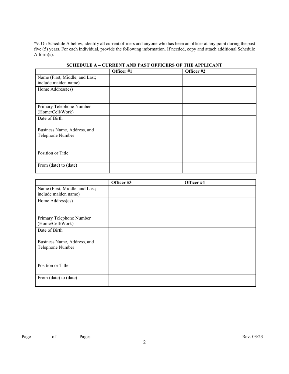 Class 3 Labor Union or Labor Organization Registration Application - New York City, Page 6