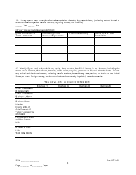 Employee/Agent Disclosure Form for a Micro-hauler Licensee - New York City, Page 3