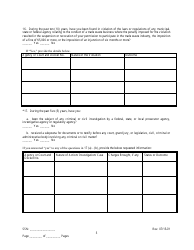 Employee/Agent Disclosure Form for a Micro-hauler Licensee - New York City, Page 5