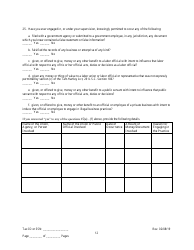 Employee/Agent Disclosure Form for a Trade Waste Business - New York City, Page 12