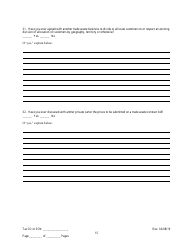 Employee/Agent Disclosure Form for a Trade Waste Business - New York City, Page 15