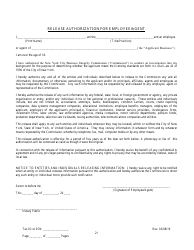 Employee/Agent Disclosure Form for a Trade Waste Business - New York City, Page 21