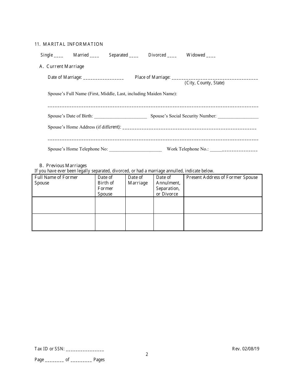 Employee / Agent Disclosure Form for a Trade Waste Business - New York City, Page 2