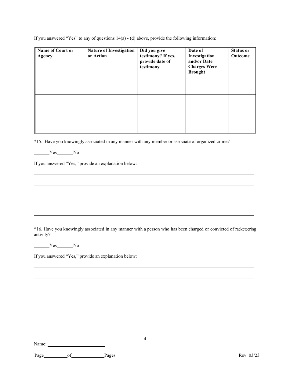 Labor Union / Labor Organization Officer Disclosure - New York City, Page 6