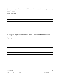 Disclosure Form for Principal of a Trade Waste Business - New York City, Page 15