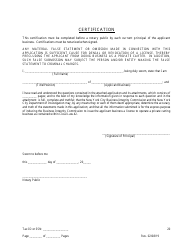 Disclosure Form for Principal of a Trade Waste Business - New York City, Page 20