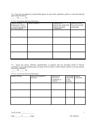 Disclosure Form for Principal of a Trade Waste Business - New York City, Page 7