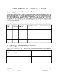 Disclosure Form for Principal of a Trade Waste Business - New York City, Page 9