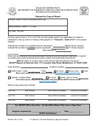 Document preview: Form DPS-96-C Request for Copy of Report - Connecticut