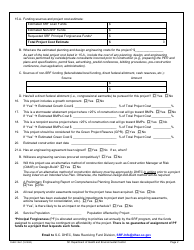 DHEC Form 3561 Clean Water State Revolving Fund Project Questionnaire - South Carolina, Page 2