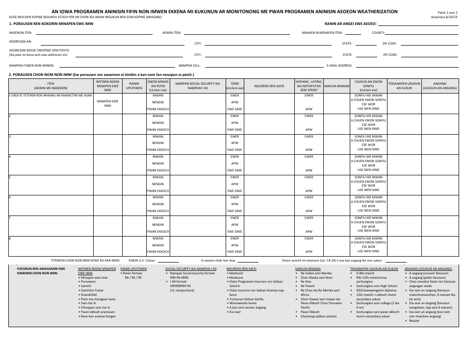Iowa Iowa Home Energy Assistance Program and Weatherization Assistance Program