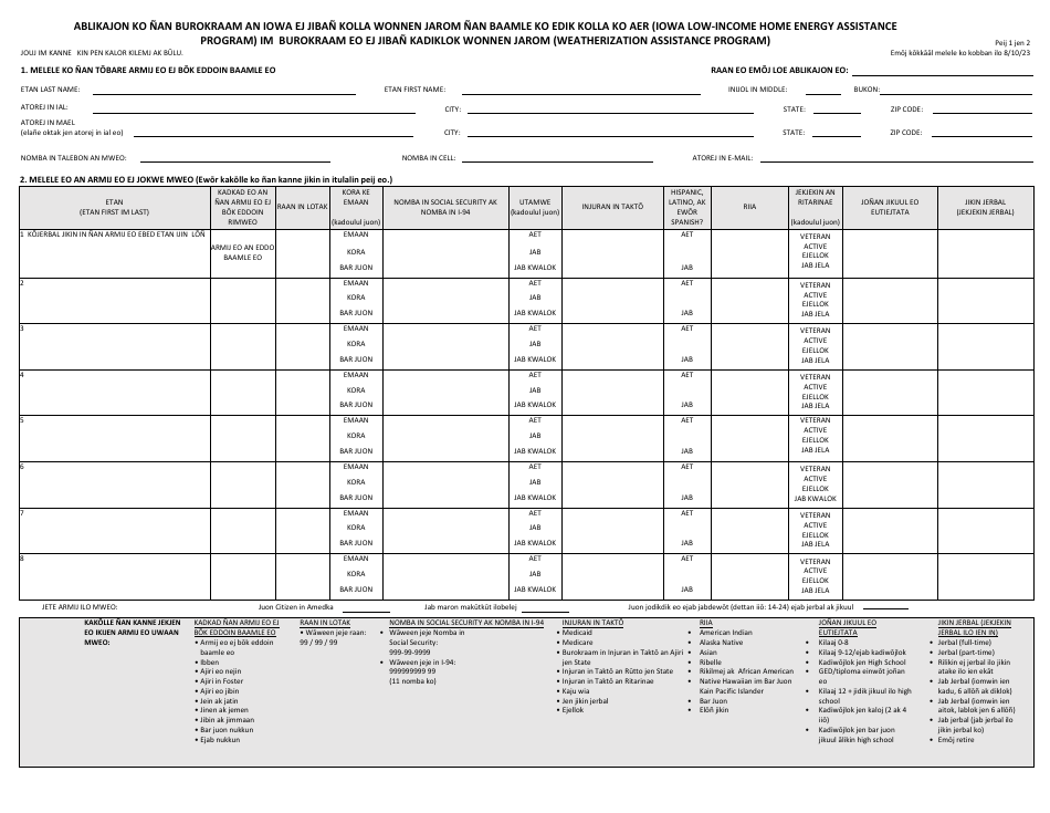 Iowa Iowa Home Energy Assistance Program and Weatherization