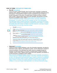 Instructions for Form DC6:5.11 Confidential Employment and Health Insurance Information - Nebraska (English/Spanish), Page 2