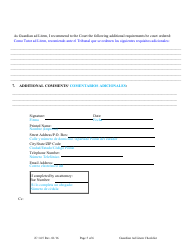 Form JC14:5 Guardian Ad Litem Checklist - Nebraska (English/Spanish), Page 5