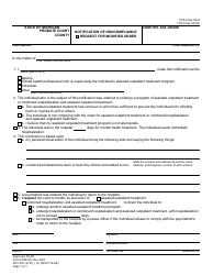 Document preview: Form PCM230 Notification of Noncompliance and Request for Modified Order - Michigan