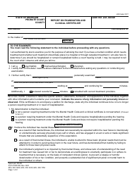 Form PCM208 Report on Examination and Clinical Certificate - Michigan