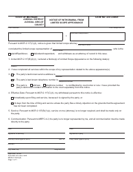 Document preview: Form MC517 Notice of Withdrawal From Limited Scope Appearance - Michigan