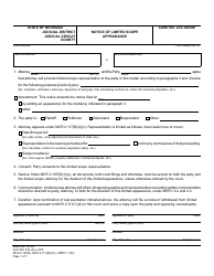 Document preview: Form MC516 Notice of Limited Scope Appearance - Michigan