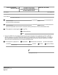 Document preview: Form CC535 Judgment Regarding Compensation/Reimbursement of Interim Administrator - Michigan