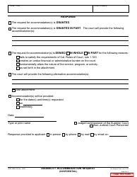 Form ADM-410 Disability Accommodation Request - County of San Diego, California, Page 2