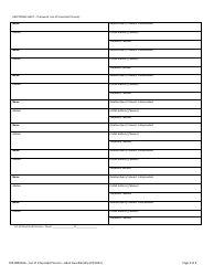 Form 700-00002AG List of Interested Persons for Adult Guardianship - Vermont, Page 2