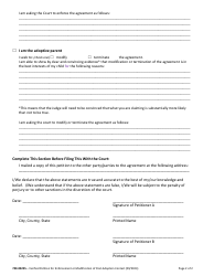 Form 700-00205 Verified Petition for Enforcement or Modification of Post-adoption Contact - Vermont, Page 2