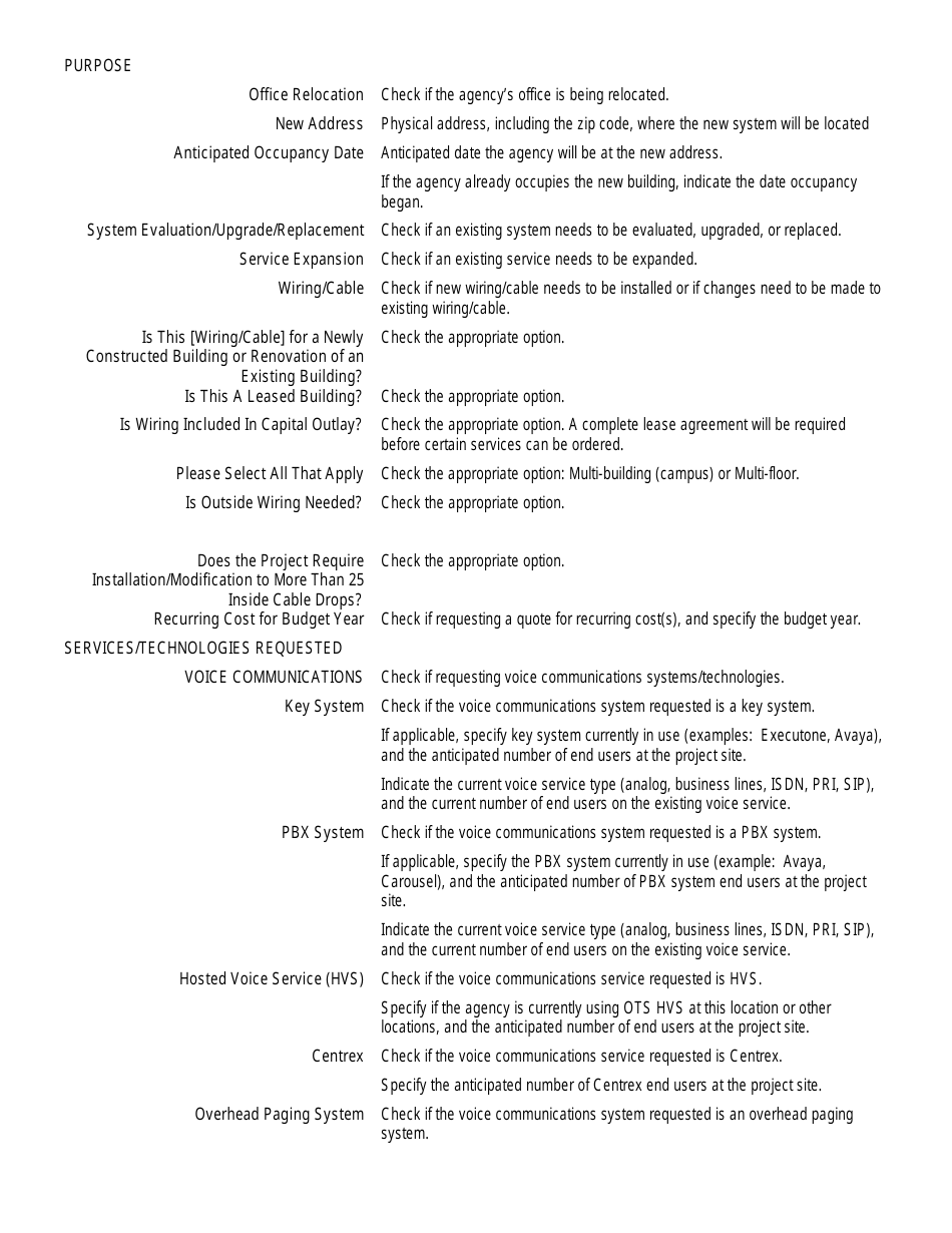 Instructions for Form NS-16 Project Request Form - Louisiana, Page 2