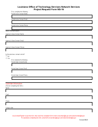 Form NS-16 Project Request Form - Louisiana, Page 5