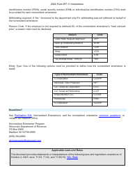 Instructions for Form WT-11, W-011 Nonresident Entertainer Withholding Report - Wisconsin, Page 4
