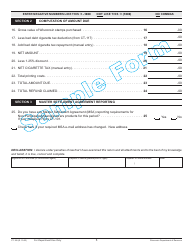 Form CT-105 Wisconsin Distributor&#039;s Cigarette Tax Return Out-of-State Permittees - Sample - Wisconsin, Page 3