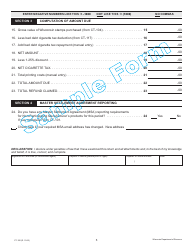Form CT-100 Wisconsin Distributor&#039;s Cigarette Tax Return - Sample - Wisconsin, Page 3