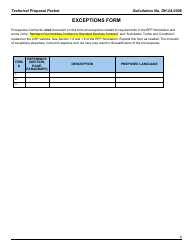Form DH-24-0006 Technical Proposal Packet - Nbs Configuration and Maintenance - Arkansas, Page 6
