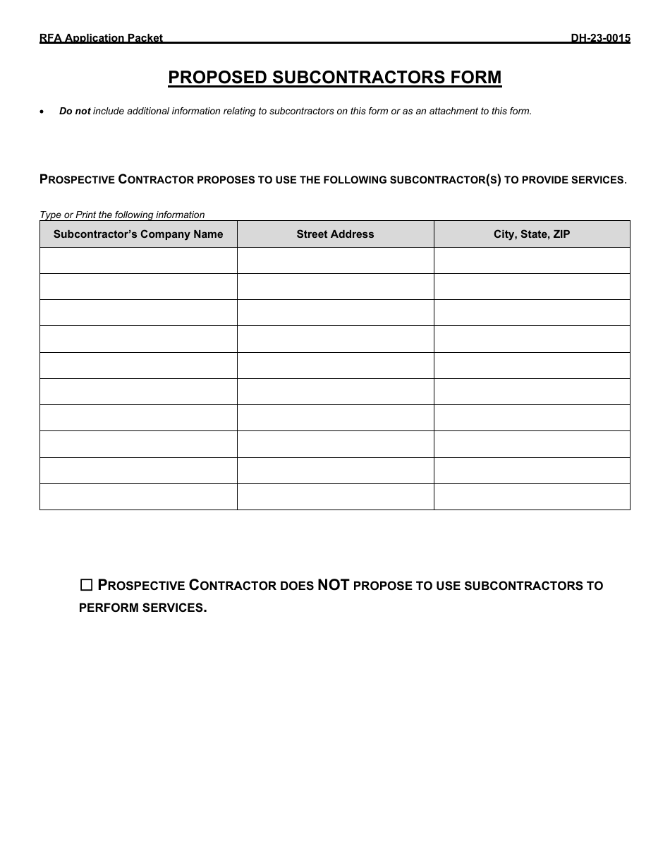 Form DH-24-0008 Request for Application - Medicare Rural Hospital Flexibility Program - Arkansas, Page 3