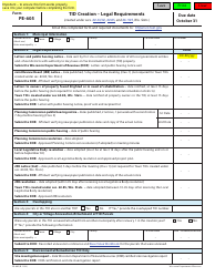Document preview: Form PE-605 Tid Creation - Legal Requirements - Wisconsin