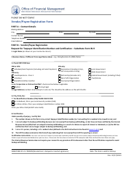 Vendor/Payee Registration Form - Washington, Page 2
