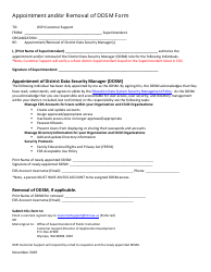 Document preview: Appointment and/or Removal of Ddsm Form - Washington