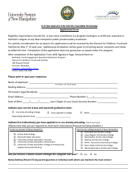 Application Form - Tuition Waiver for Foster Children Program - New Hampshire, Page 2
