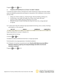 Child Outcomes Summary Form - Washington, Page 3