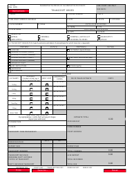 Document preview: Form AO435 Transcript Order