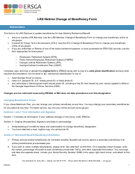 Document preview: Form D6-LRS Lrs Retiree Change of Beneficiary Form - Georgia (United States)