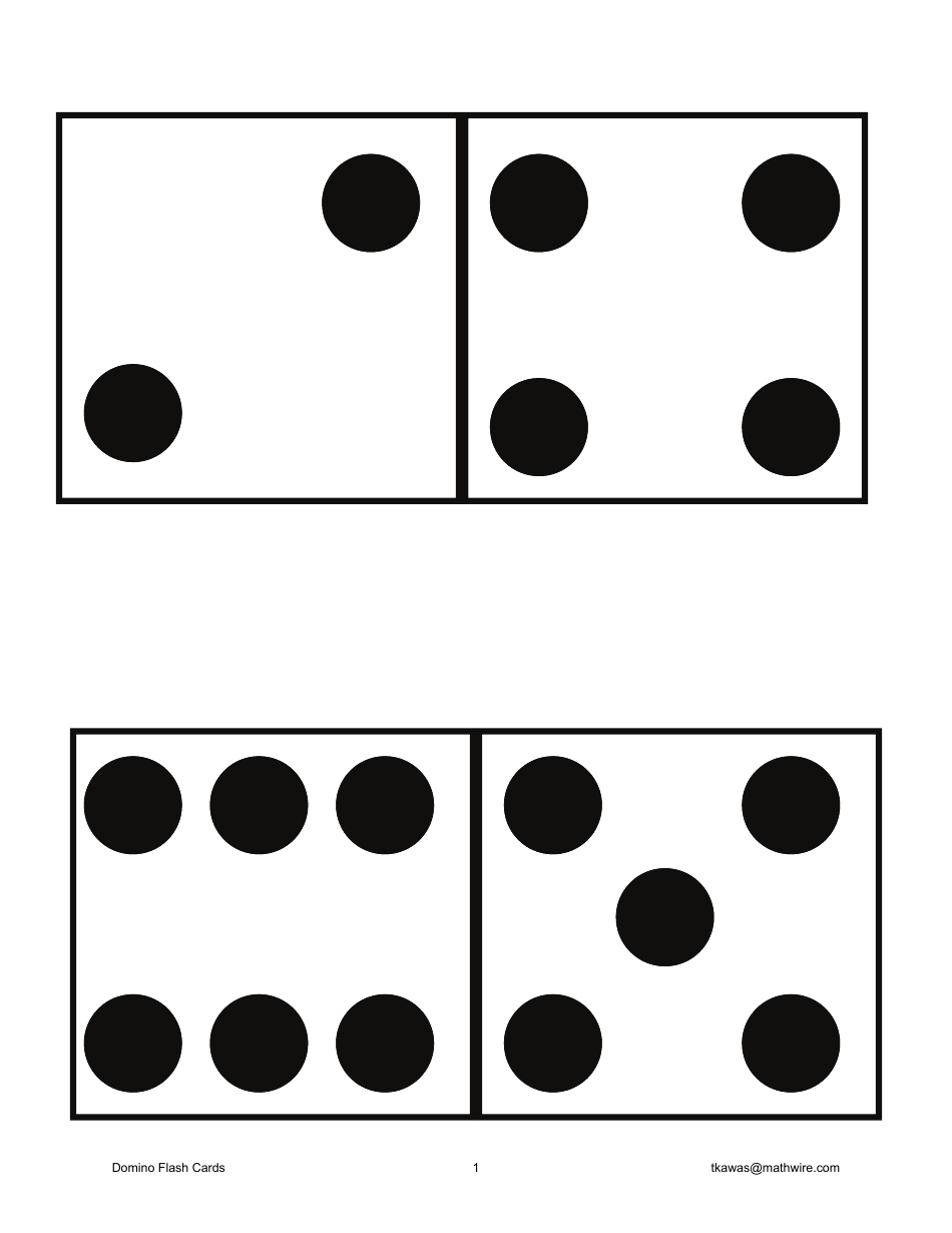 Domino Flashcards, Page 1