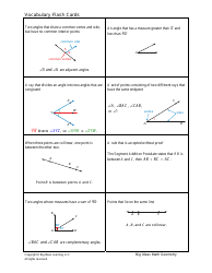 Math Geometry Vocabulary Flashcards, Page 2